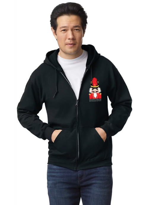 Nutcracker Adult Full Zip Hoodie Gildan